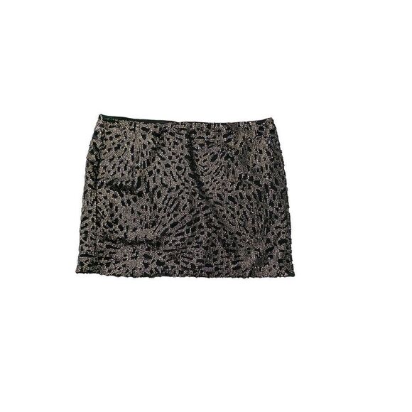 1. State Women Black Sequin Embellished Pencil Cut Mini Skirt Size Large - Picture 2 of 9